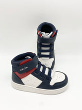 Load image into Gallery viewer, Geox Eclyper White/Navy Hi-Top B465LA 000BC C0899