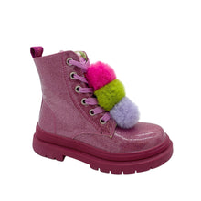Load image into Gallery viewer, Agatha Ruiz De La Prada Glitter Pom Pom Ankle Boot Rosa shoe girl Dublin