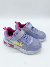 Load image into Gallery viewer, Geox Assister Lights Trainer Lavender/Fuchsia J55E9B0ASKNC8375