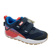 Load image into Gallery viewer, Primigi Gore-Tex Trainer navy and red sneakers with a hard wearing sole and excellent grip, featuring double velcro fastenings.
