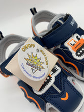 Load image into Gallery viewer, Primigi Junior Light Up Sandal Navy/Orange 1457122