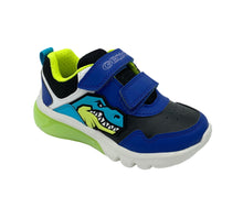 Load image into Gallery viewer, Geox Lights Trainer Royal Blue green shoe boy Dublin