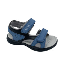 Load image into Gallery viewer, Geox Vaniett Open Toe Sandal Lt Blue/Black