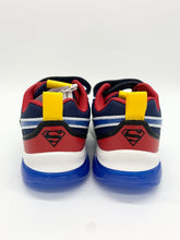 Load image into Gallery viewer, Geox Ciberdron Superman Lights Trainer Blue/Red J56LBD05411 C0200
