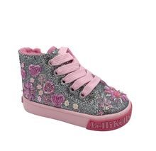 Load image into Gallery viewer, Lelli Kelly Baby Hi-Top pink sparkle laces girl Dublin