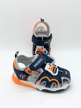 Load image into Gallery viewer, Primigi Junior Light Up Sandal Navy/Orange 1457122