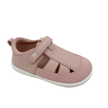 Load image into Gallery viewer, Pink children's sandal with a strap on a white background