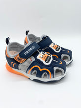 Load image into Gallery viewer, Primigi Junior Light Up Sandal Navy/Orange 1457122