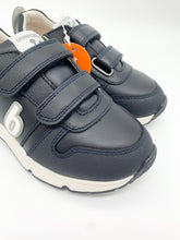 Load image into Gallery viewer, Biomecanics B Logo Leather Trainer Navy/Azul Marino 231006-A089