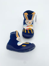 Load image into Gallery viewer, Garvalin Bunny Slipper Socks Navy/Azul