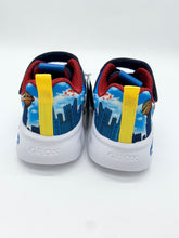 Load image into Gallery viewer, Geox Assister Lights Superman Trainer Navy/Lt Blue J65DZA 02ABC C0693