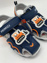 Load image into Gallery viewer, Primigi Junior Light Up Sandal Navy/Orange 1457122