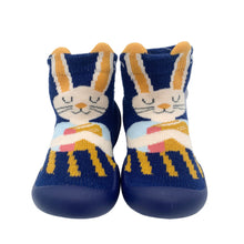 Load image into Gallery viewer, Garvalin slipper navy blue yellow boy Dublin