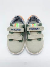 Load image into Gallery viewer, Pablosky Beige/Green Canvas Shoe 2619846301