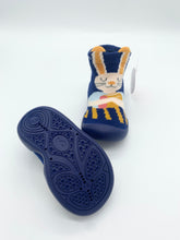 Load image into Gallery viewer, Garvalin Bunny Slipper Socks Navy/Azul