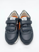 Load image into Gallery viewer, Biomecanics B Logo Leather Trainer Navy/Azul Marino 231006-A089