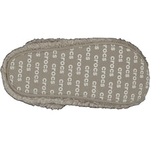 Load image into Gallery viewer, Gray slipper with 'Crocs' branding on a transparent background