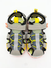 Load image into Gallery viewer, Garvalin Treck Sandal Closed Toe Grey/Orange 262715-A156
