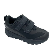 Load image into Gallery viewer, Black children's shoe with GORE-TEX and PUMA branding on a white background