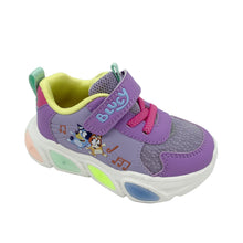 Load image into Gallery viewer, Colorful children's sneaker with cartoon characters on a white background