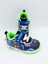 Load image into Gallery viewer, Primigi Hot Wheels Junior Lights Trainer Royal/Green 8990000