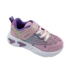 Load image into Gallery viewer, Pink and purple sneaker with white sole on a light gray background
