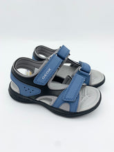 Load image into Gallery viewer, Geox Vaniett Open Toe Sandal Lt Blue/Black