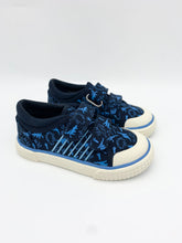 Load image into Gallery viewer, Startrite Raptor Navy Dino Canvas Shoe