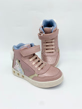 Load image into Gallery viewer, Geox Skylin Alice Lights Hi Top Lt Rose/Platinum