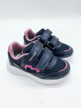 Load image into Gallery viewer, Geox Sprintye Trainer Navy/pink B564TA0GNAJC4002