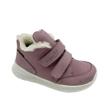 Load image into Gallery viewer, Purple children's shoe with fur lining on a white background