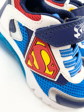 Load image into Gallery viewer, Geox Ciberdron Super-Man Lights Trainer Blue/Red J65LBB01454C4320