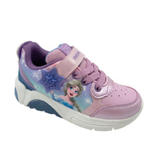 Load image into Gallery viewer, Pink children's sneaker with character design on a white background