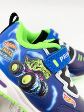 Load image into Gallery viewer, Primigi Hot Wheels Junior Lights Trainer Royal/Green 8990000