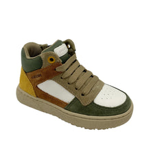 Load image into Gallery viewer, Geox Hi-Top White Green brown shoe boy Dublin