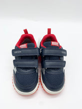 Load image into Gallery viewer, Geox Lightyloo Spiderman Trainer Navy/Azure B655ZC0BC14CF44D