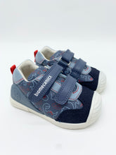Load image into Gallery viewer, Biomecanics Dinosaur Print Shoe Petrol Blue 262120-A556