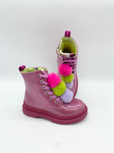 Load image into Gallery viewer, Agatha Ruiz De La Prada Glitter Pom Pom Ankle Boot Rosa