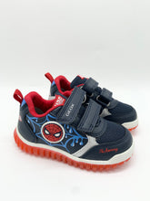Load image into Gallery viewer, Geox Lightyloo Spiderman Trainer Navy/Azure B655ZC0BC14CF44D