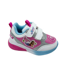 Load image into Gallery viewer, Children's sneaker with pink and gray design on a white background