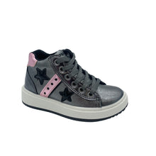 Load image into Gallery viewer, Primigi Anthracite/Pink grey shoe Ankle Boot girl hi top Dublin