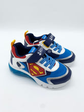 Load image into Gallery viewer, Geox Ciberdron Super-Man Lights Trainer Blue/Red J65LBB01454C4320