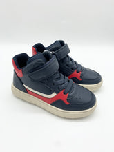 Load image into Gallery viewer, Geox Theleven Hi-Top Navy/Red J56LDB054FUC0735
