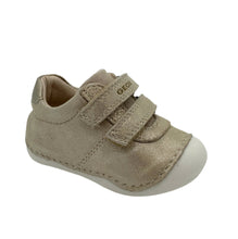 Load image into Gallery viewer, Geox Tutim Gold beige Platinum cruiser pre walker shoe baby girl Dublin