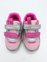 Load image into Gallery viewer, Primigi Infinity Light Heart Trainer Fuxia/Rosa/Silver 8959000