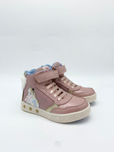 Load image into Gallery viewer, Geox Skylin Alice Lights Hi Top Lt Rose/Platinum