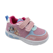 Load image into Gallery viewer, Pink children's shoe with cartoon character on a white background