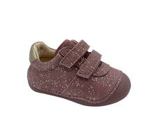 Load image into Gallery viewer, Geox pink platinum gold baby girl Dublin double Velcro