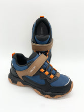 Load image into Gallery viewer, Geox Magnetar Waterproof Trainer Navy/Brown J463ZB050FUC0948