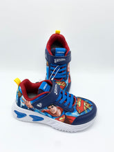 Load image into Gallery viewer, Geox Assister Lights Superman Trainer Navy/Lt Blue J65DZA 02ABC C0693